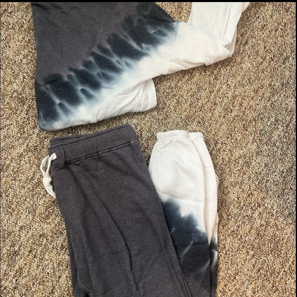 Aqua Kids Black and Tie-Dye Joggers